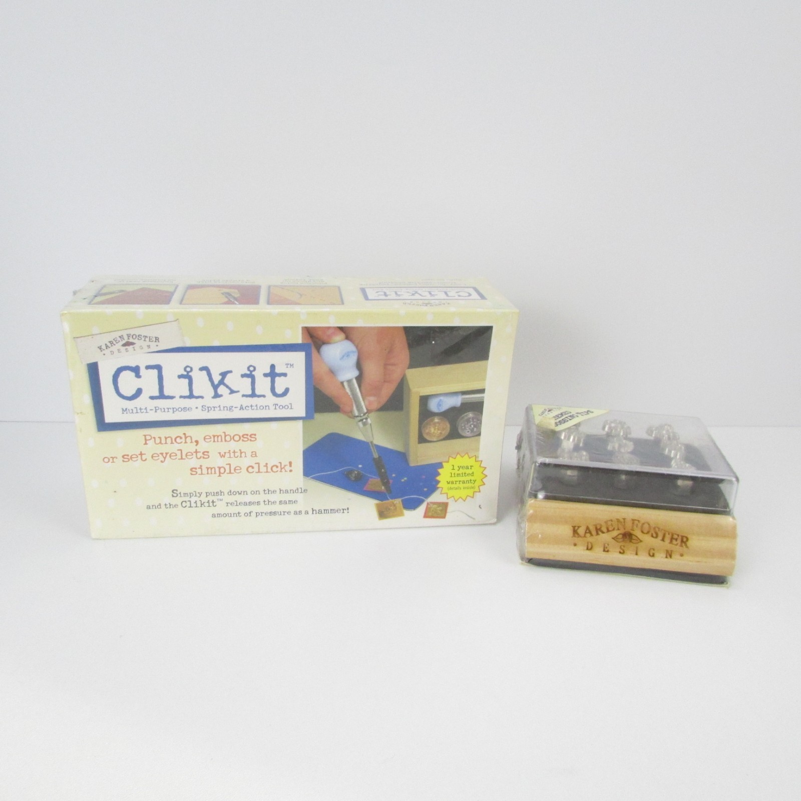 Karen Foster Clikit Spring Action Tool Set with Holidays Embossing Tips #03000