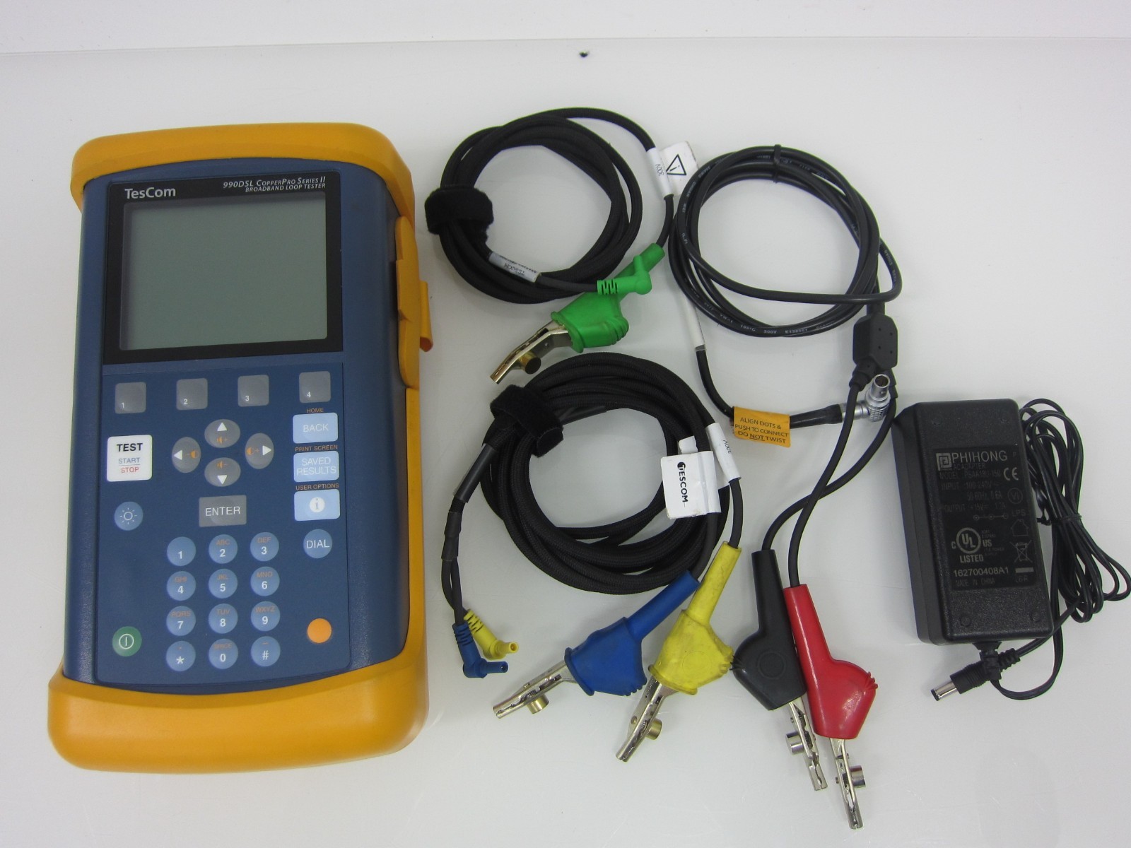 TESCOM Fluke 990DSL CopperPro BROADBAND LOOP TESTER, TDR,990LT, w/leads