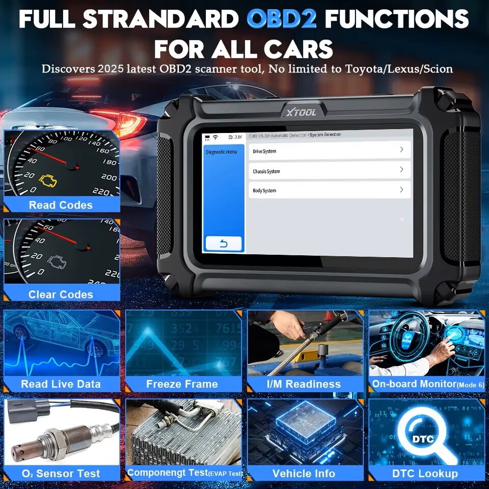 XTOOL IP500 For Toyota/Lexus OBD2 Scanner Full System Diagnostic Tool Auto VIN