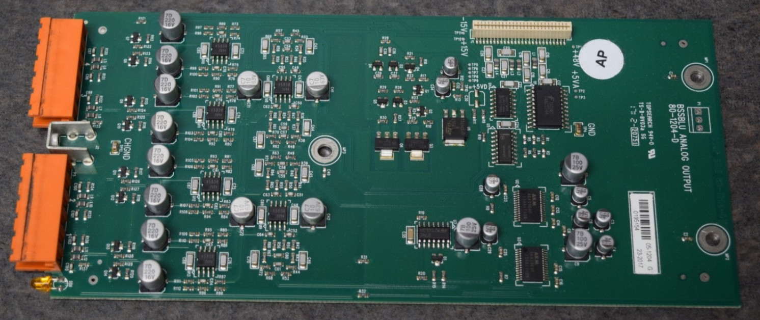 (1) BSS London BLU 80-1204-D Analog Output Card