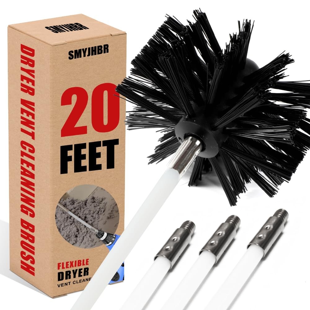 Particle Furnace Cleaning Brush, 4/6 Brush,Chimney Brush,Dryer Vent Cleaner K...