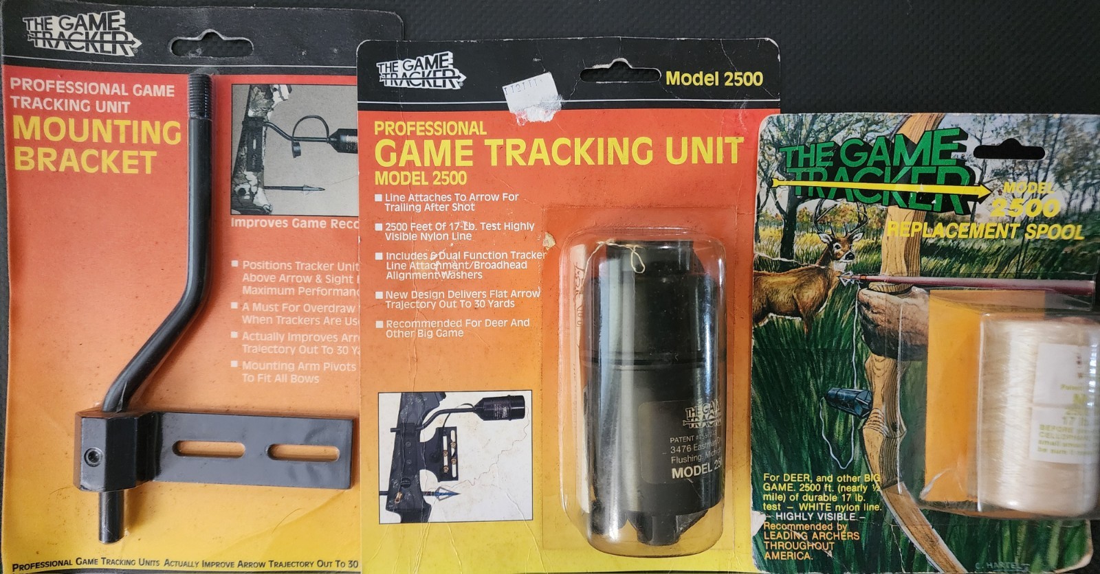 NOS The Game Tracker 2500 String Game Tracking Unit  Bracket  Replacement Spool