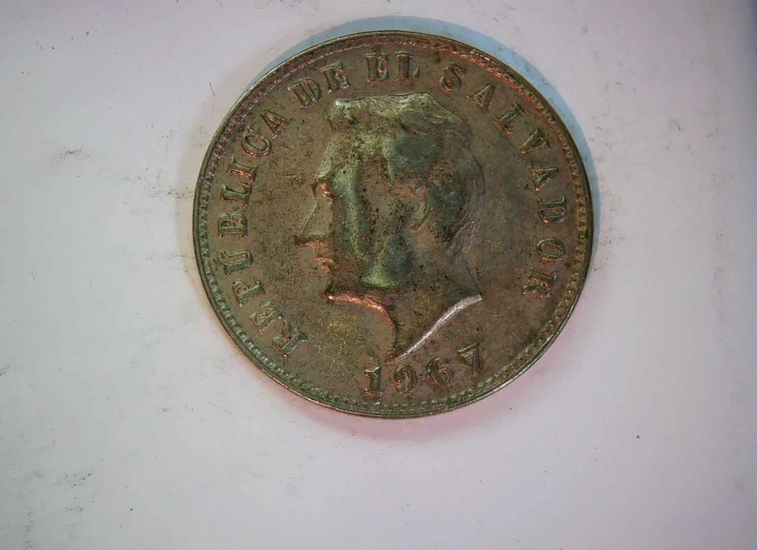 El Salvador 1967 5 centavos El Salvador 5 Centavos (José Matías Delgado bust) Co