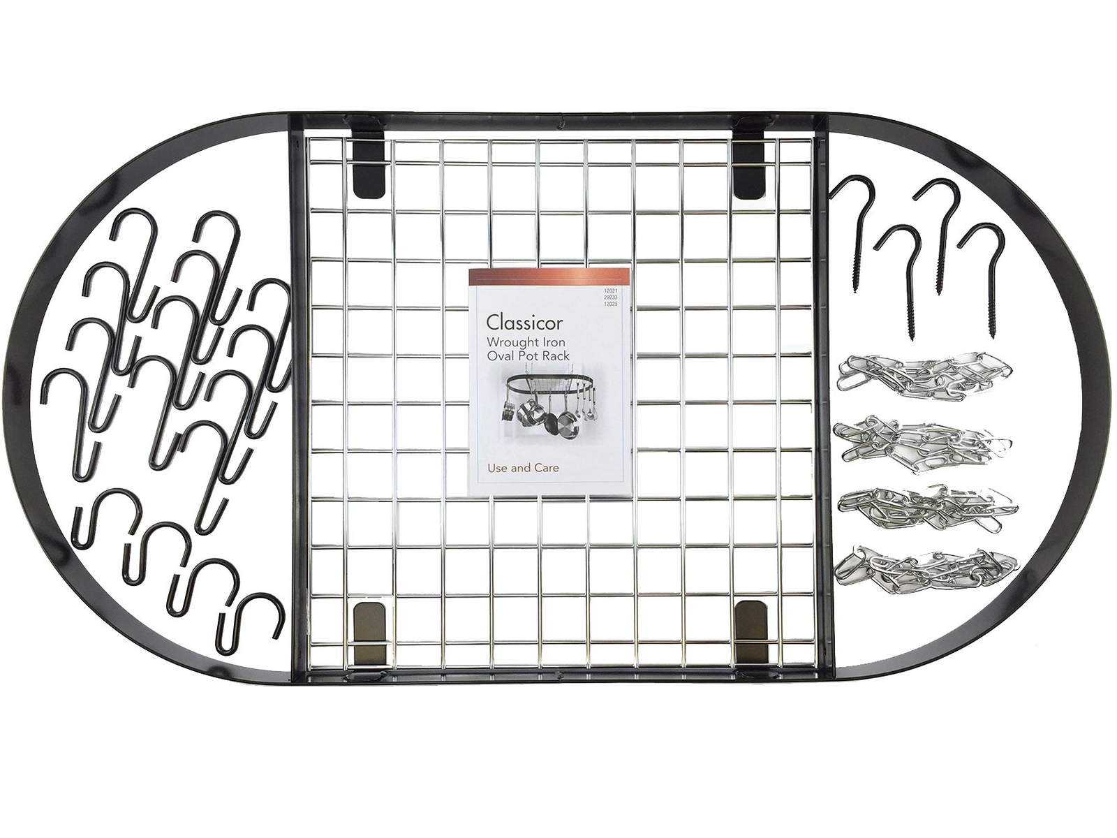 Kinetic Pot, Black with Silver Rack