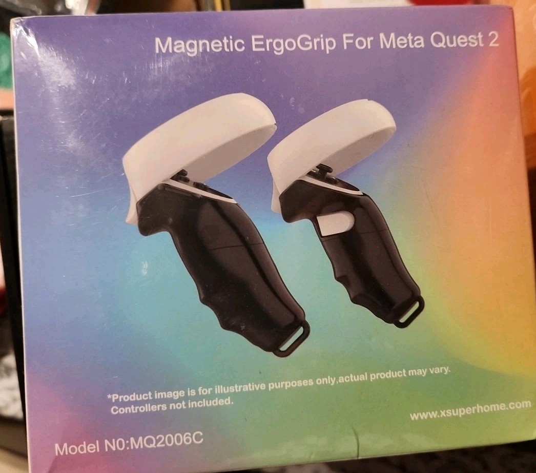 Magnetic ErgoGrip 2 Silicone Straps for Meta Quest 3 With Guide NEW Sealed
