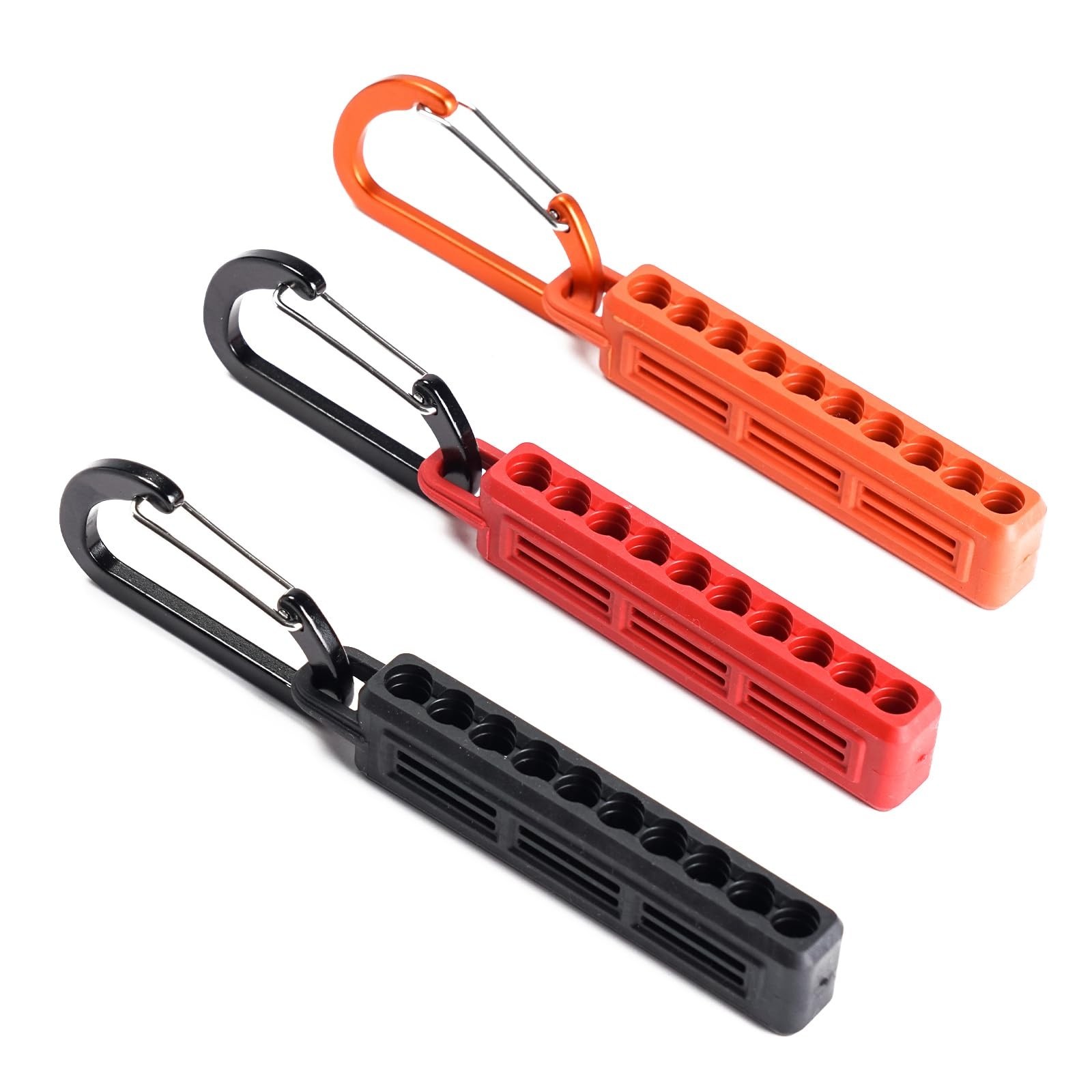 3PCS Screwdriver Bit Holder with Carabiner, 10-Hole Storage Organizer for 1/4...