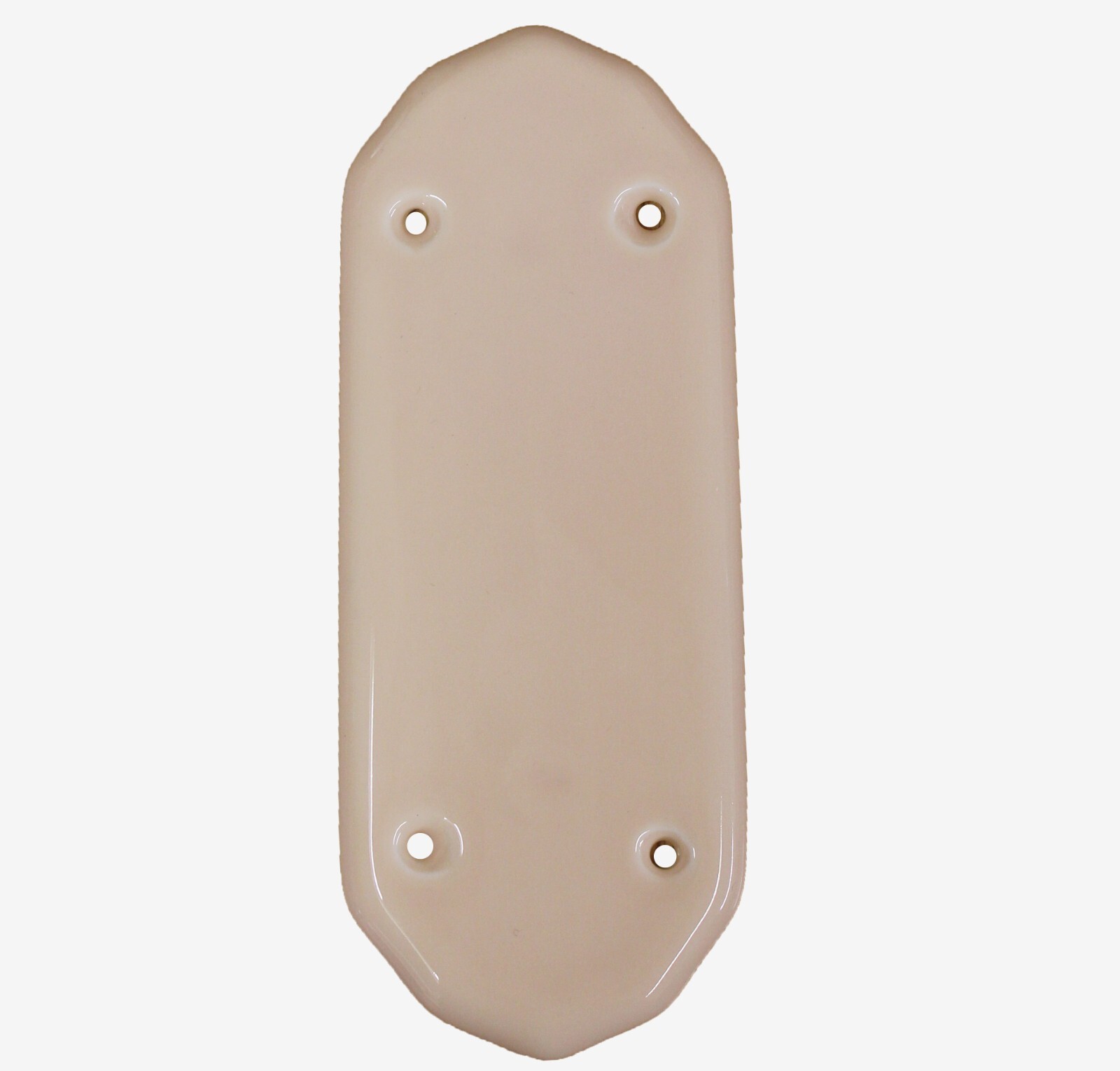 1 x Cream Ceramic Door Finger Push Plate