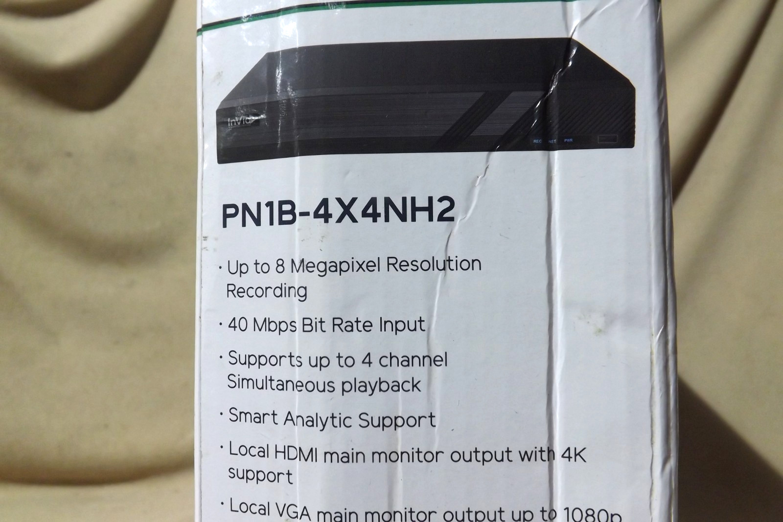InVid 4K 4Ch NVR With 4TB HDD PN1B-4X4NH2