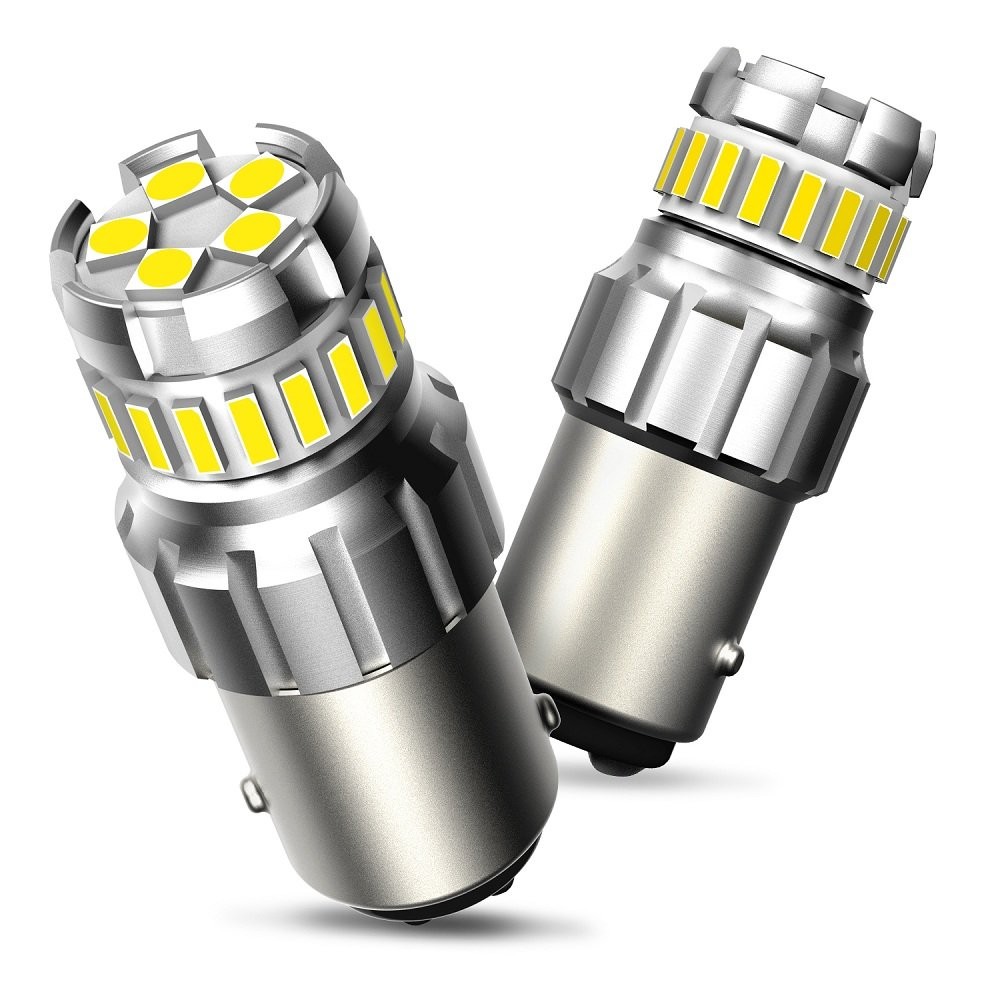 2/4X AUXITO 1156 LED Backup Reverse Lights Bulbs White 4014 SMD High Power