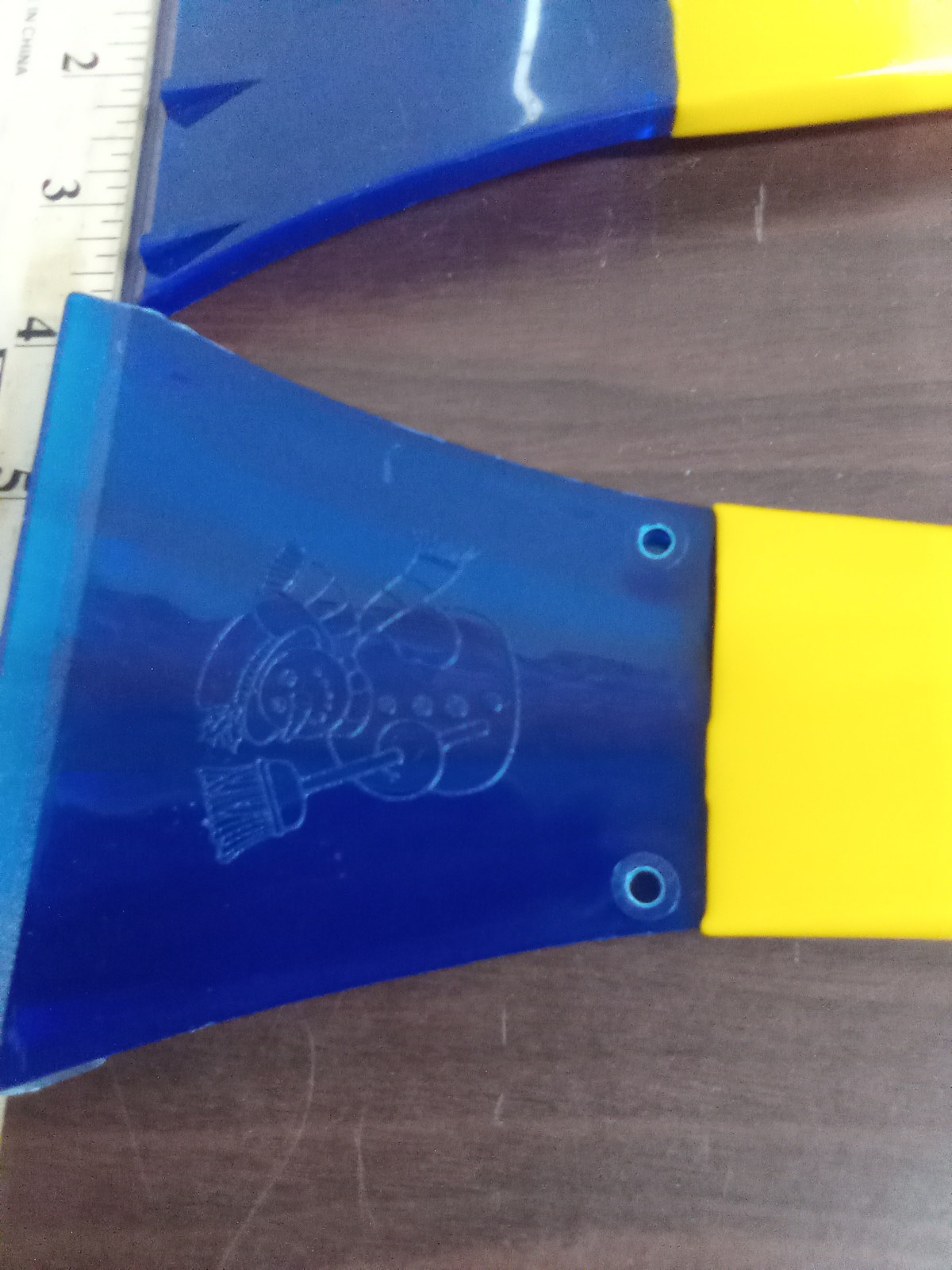 Yellow Windshield Scrapers Set Of 2 Free Shipping