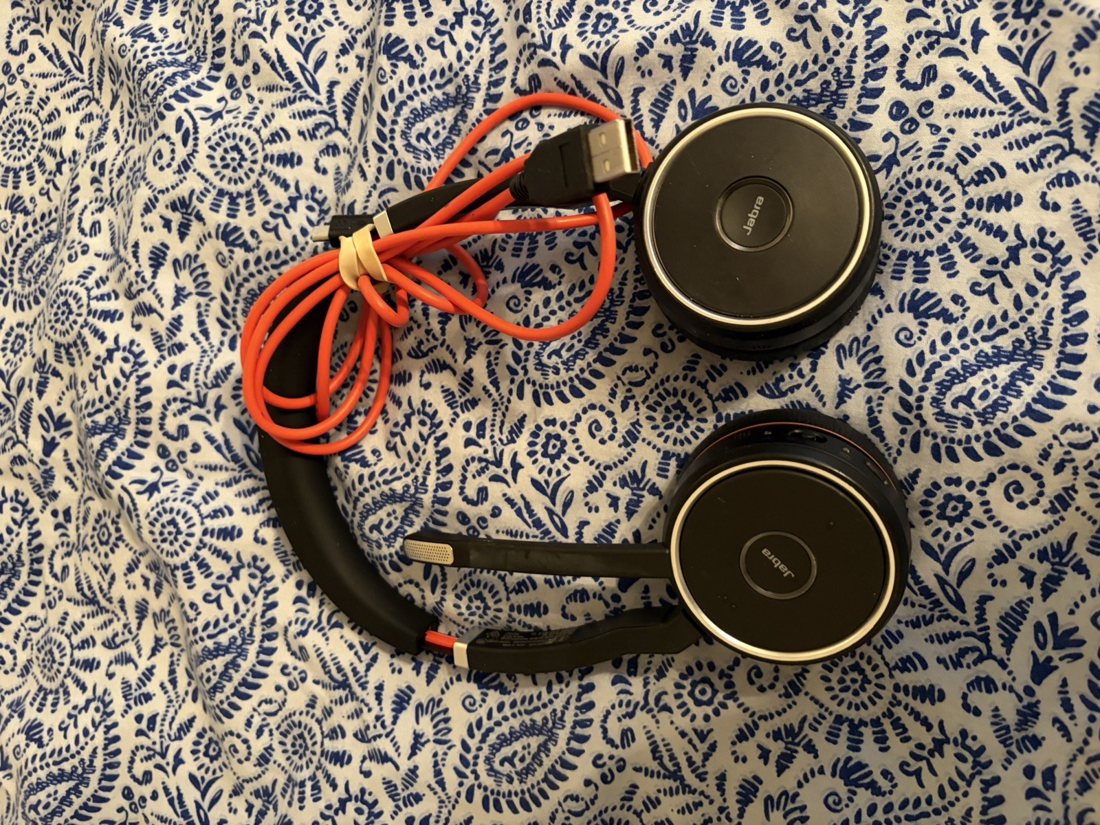 Jabra Evolve 65 Stereo Wireless Bluetooth Headset USB Dongle Charging Cable