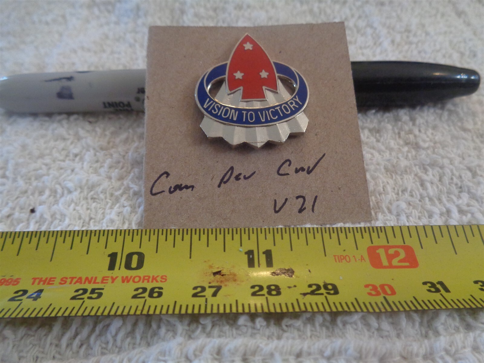 Combat Development Command V21 Unit Crest, DI, DUI (DRAW#13)
