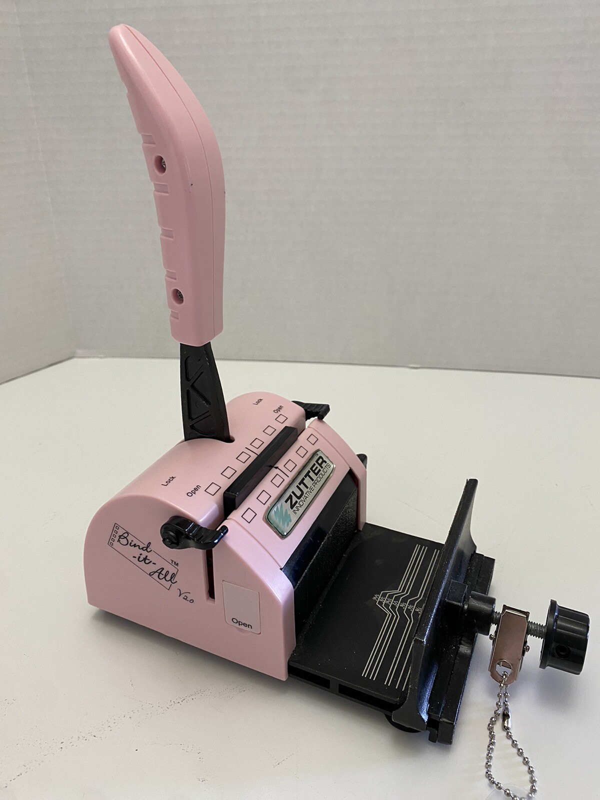 Zutter Bind-It-All V2.0 Pink Scrapbooking Binder Punch Bind Machine