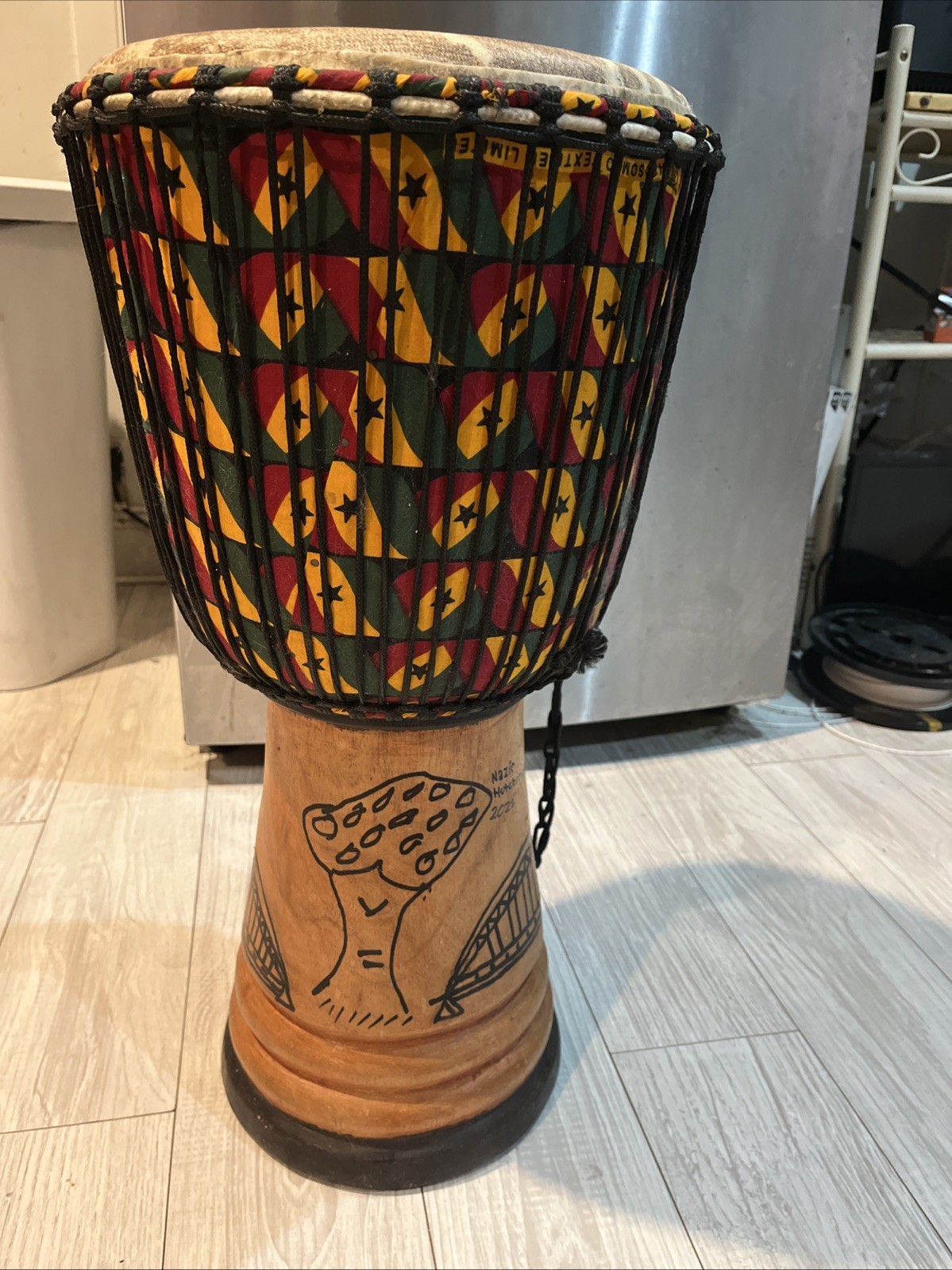 Handcrafted African Djembe Drum Made In Ghana West Africa