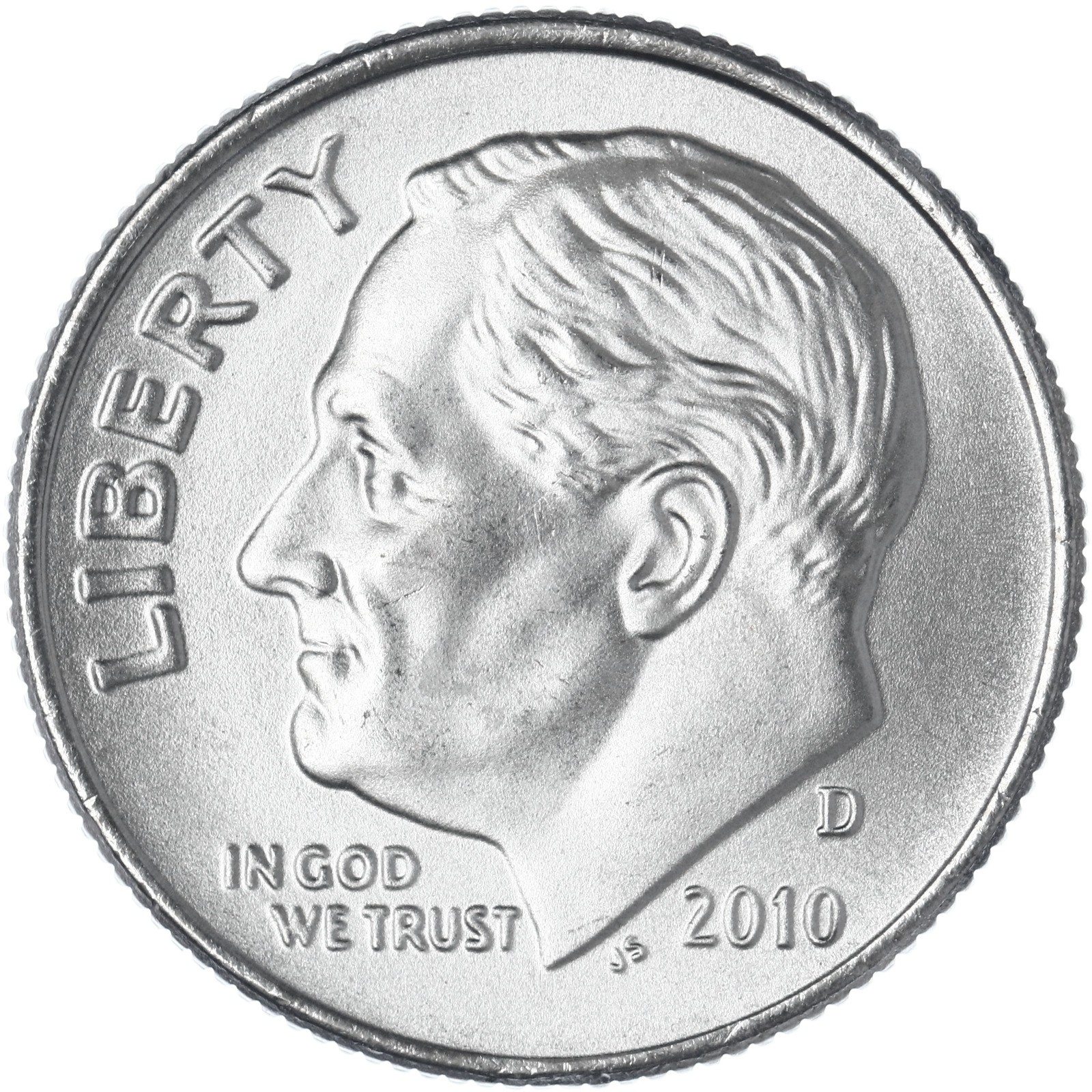 2010 D Roosevelt Dime Satin Finish