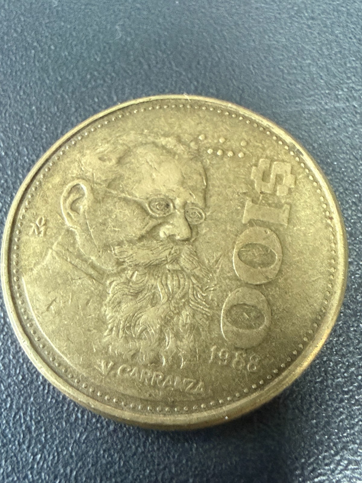 1984 Mexican $100 Pesos Carranza Eagle Coinin - MEXICO $100 PESO "V. Carranza" V