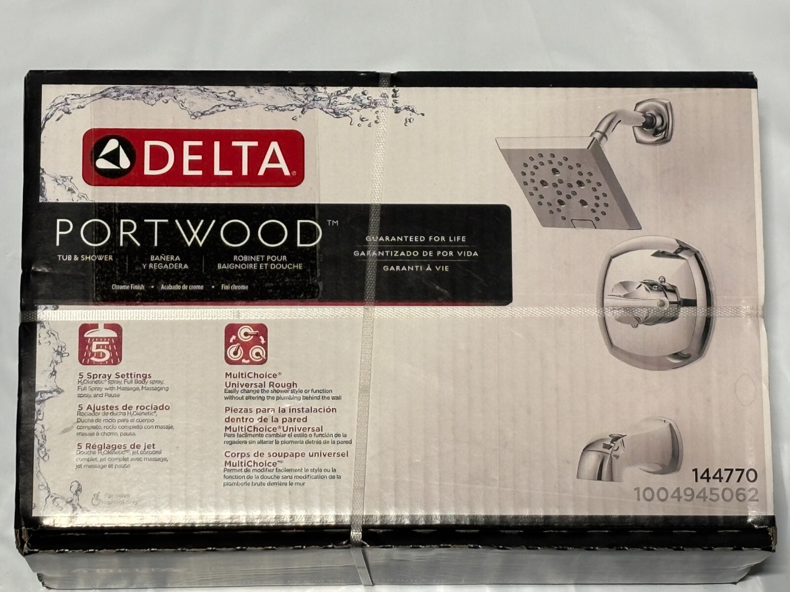 Delta Portwood 5-Spray Tub and Shower Faucet in Chrome (Valve Included)
