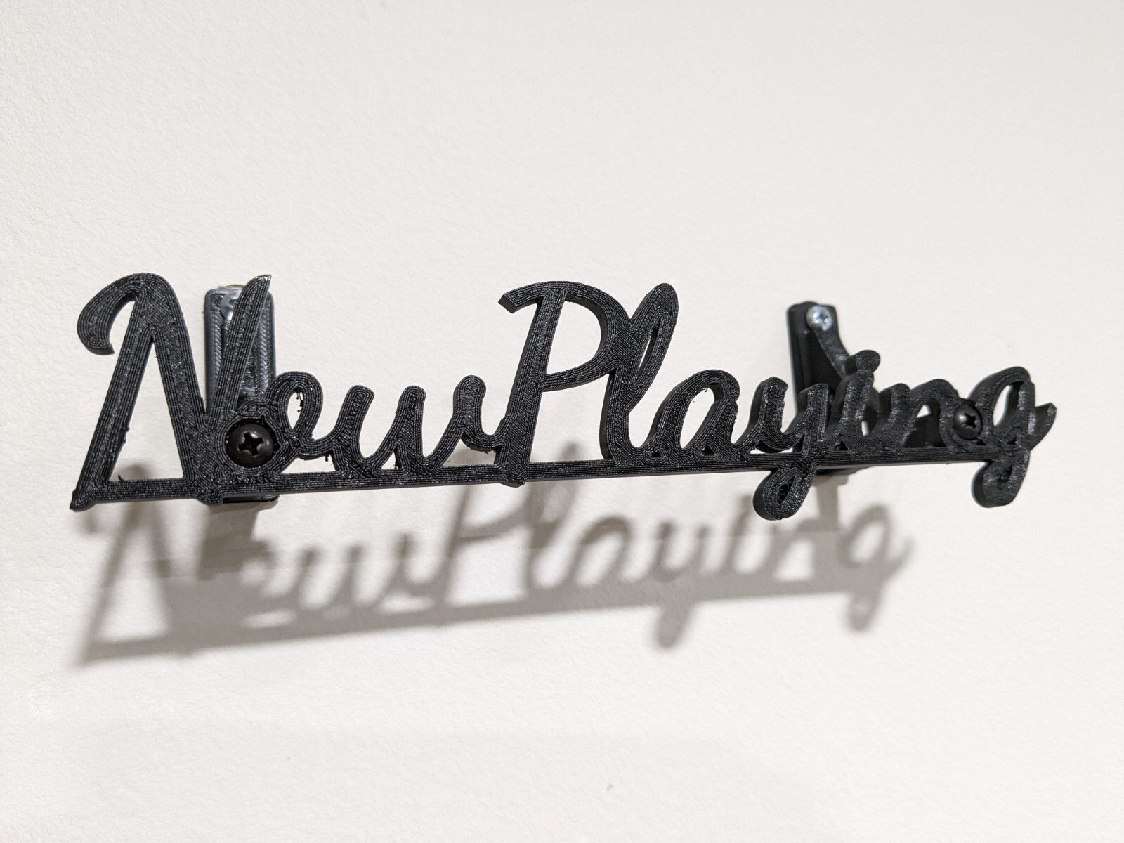 NOW PLAYING - Vinyl Record Display / Wall Mount / Shelf Storage - 3D Printed