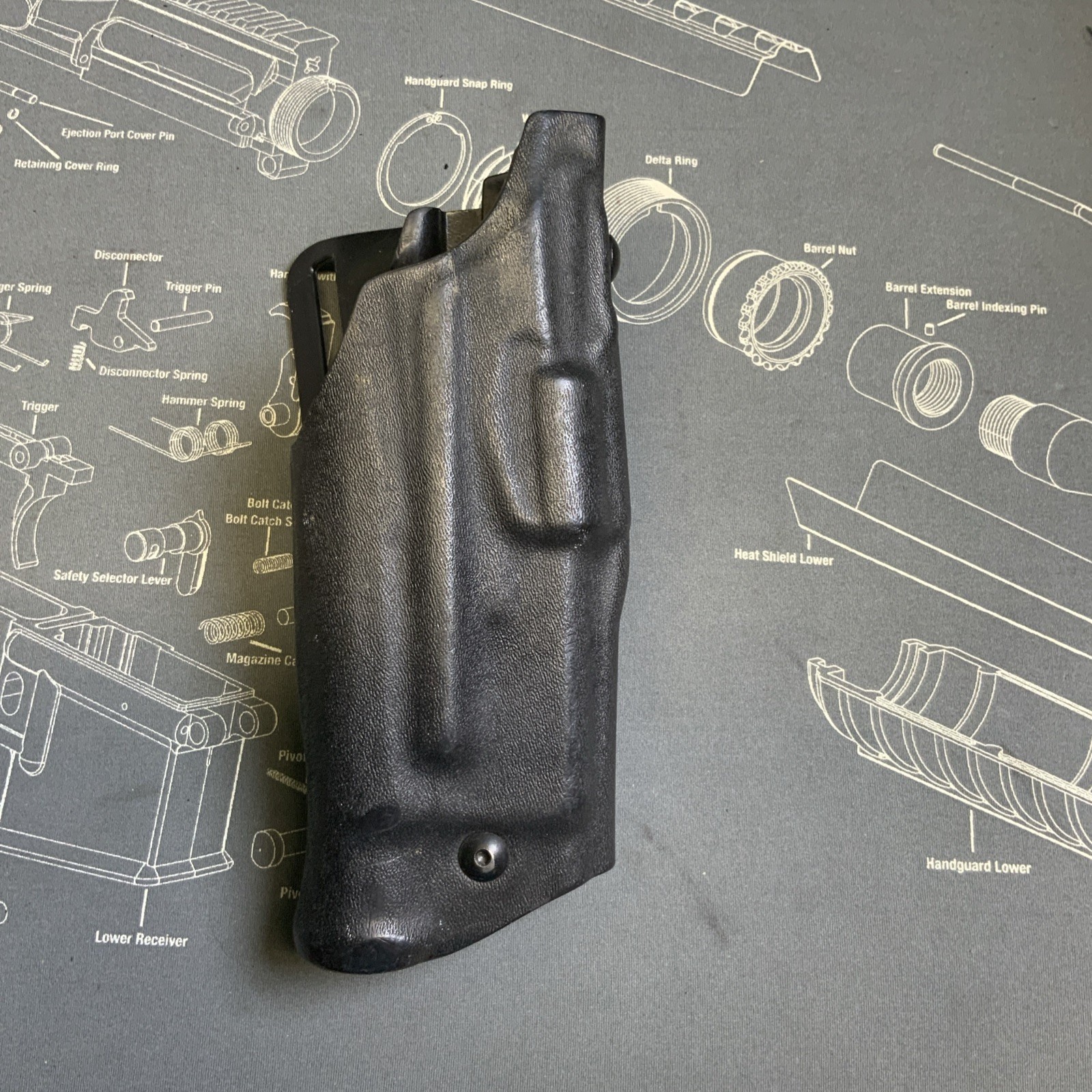 Safariland Kydex Duty Holster 6390-832 RH Glock 17/22 IT M3 Light