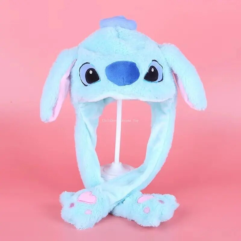 Lilo & Stitch Moving Stitch Bunny Ear Glowing Toy Ction Figure Pikachu Funny