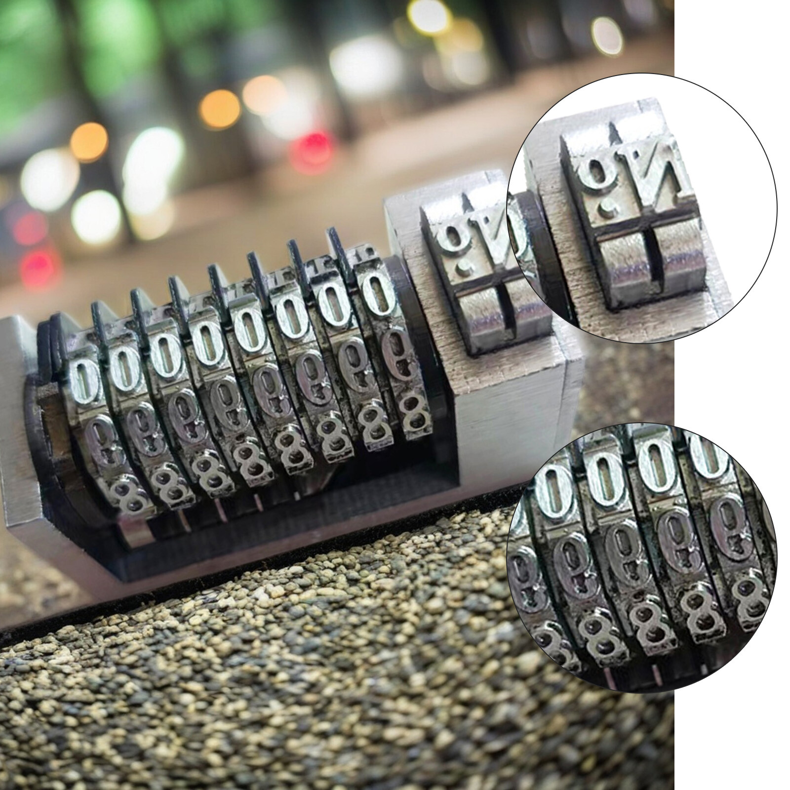 8 Digits Numbering Machine Forward for Letterpress Number Coding 4X8 Cicero