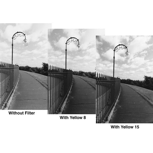Tiffen 49mm Yellow 2 #8 Glass Filter for Black & White Film 498Y2