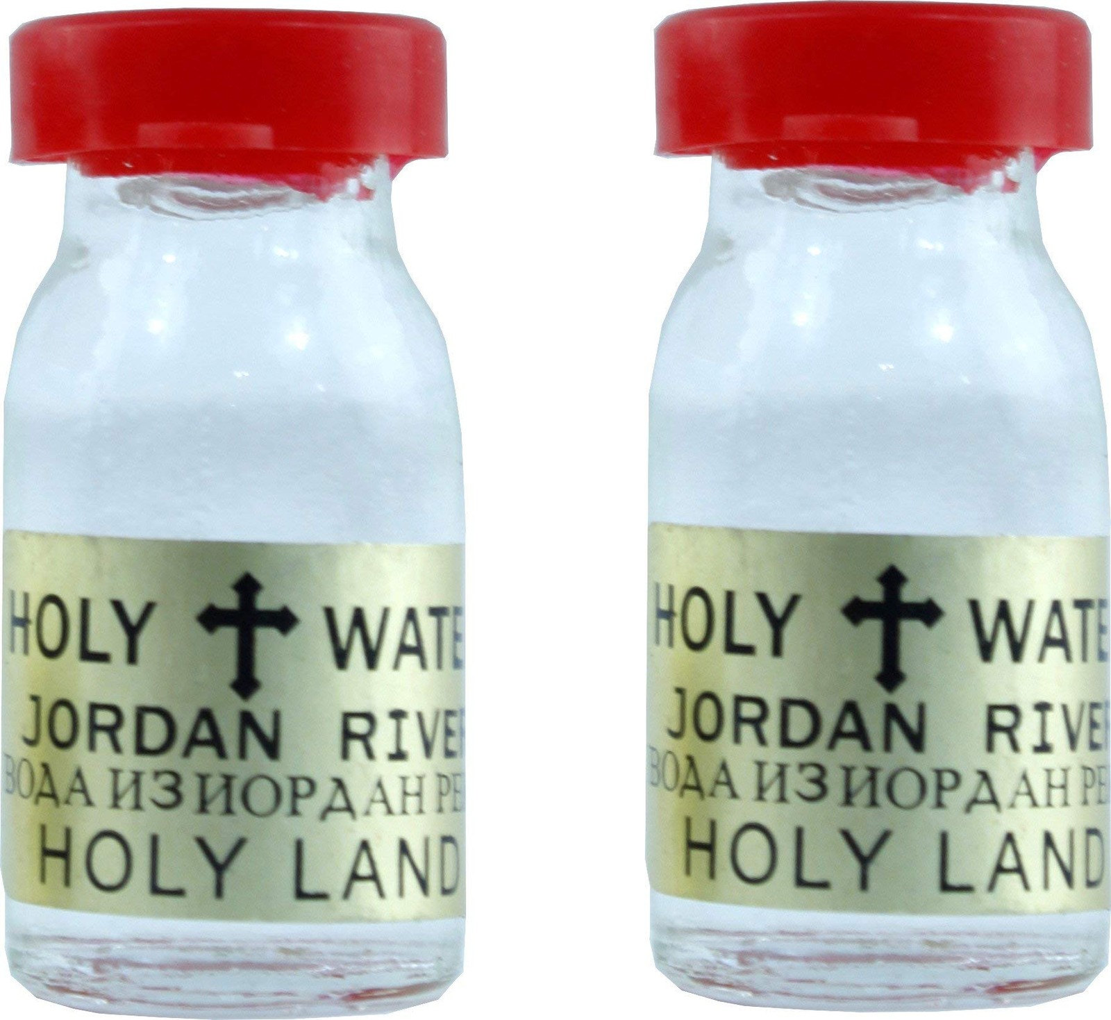 Holy Land Market Jordan Water - One Small Glass Vial Bottles (Each 7.5ml, Tot...