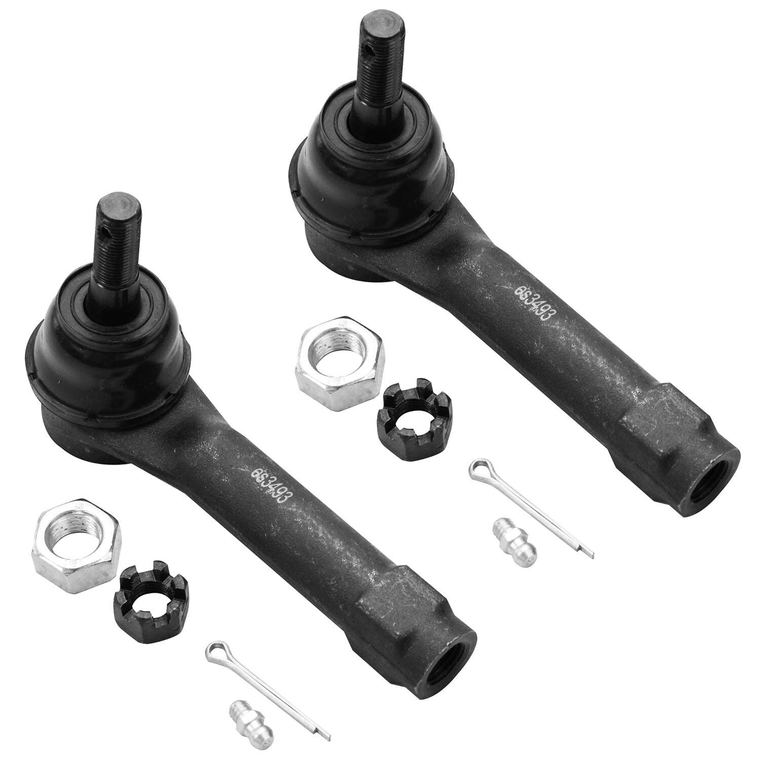 6pc Inner Outer Tie Rod + Idler Arm Pitman Arm for Chevy Silverado Sierra 1500