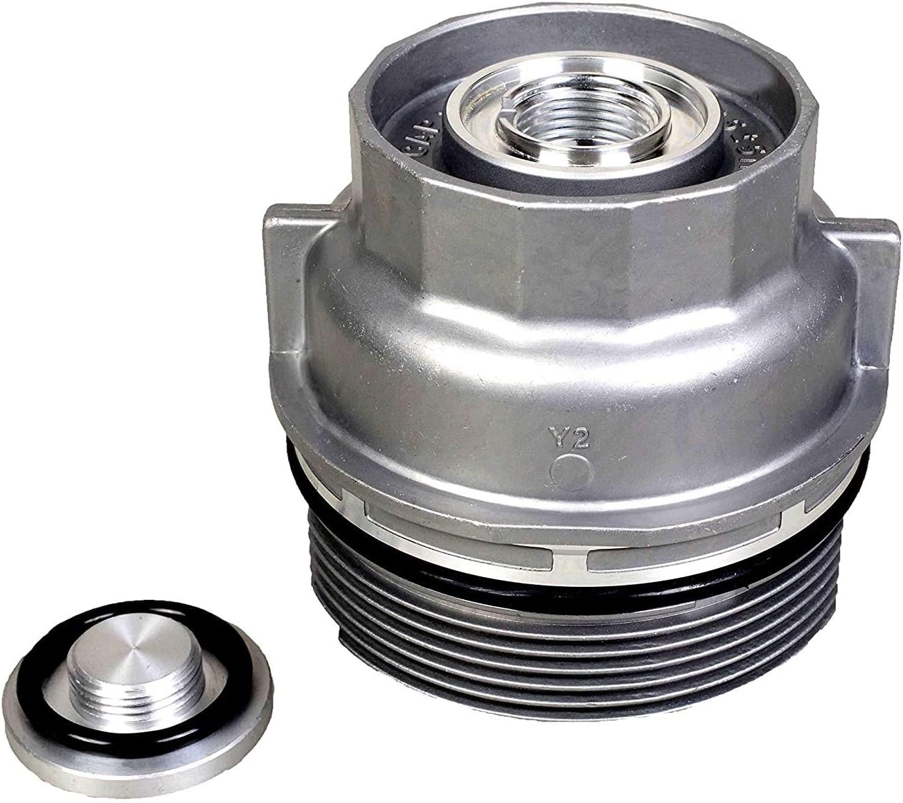 FOKES Oil Filter housing Cover,Compatible with Toyota 2005-2019 15620-31060