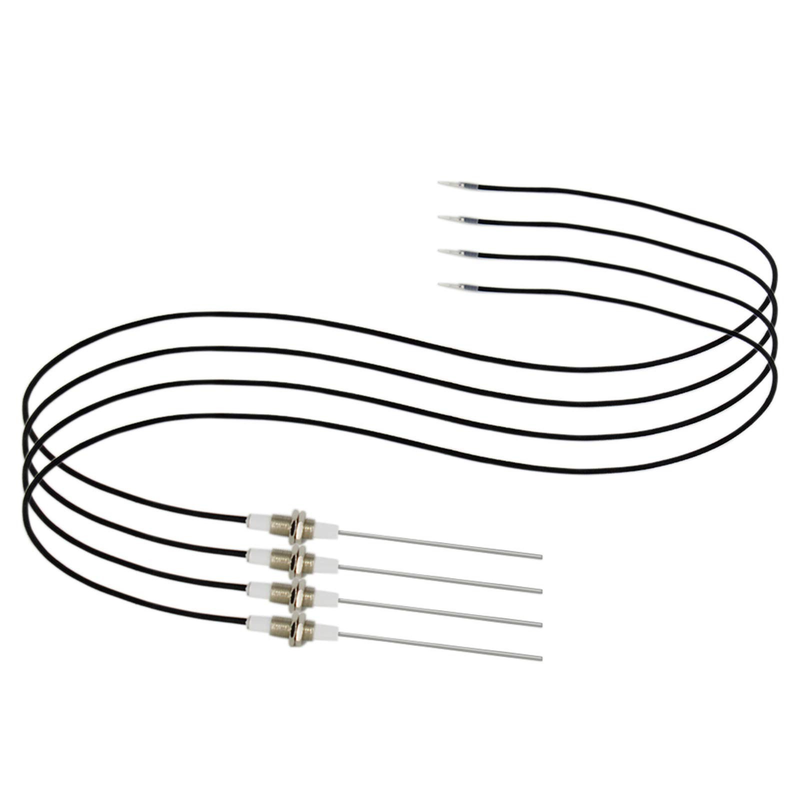 4 Pack Spark Ignition Flame Sensor, 36" Ceramic Electrode Ignition Plug Wire ...