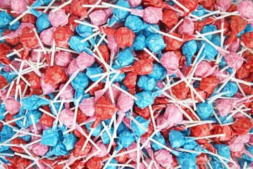 Dum Dums Pinks Blues and Reds Lollipops