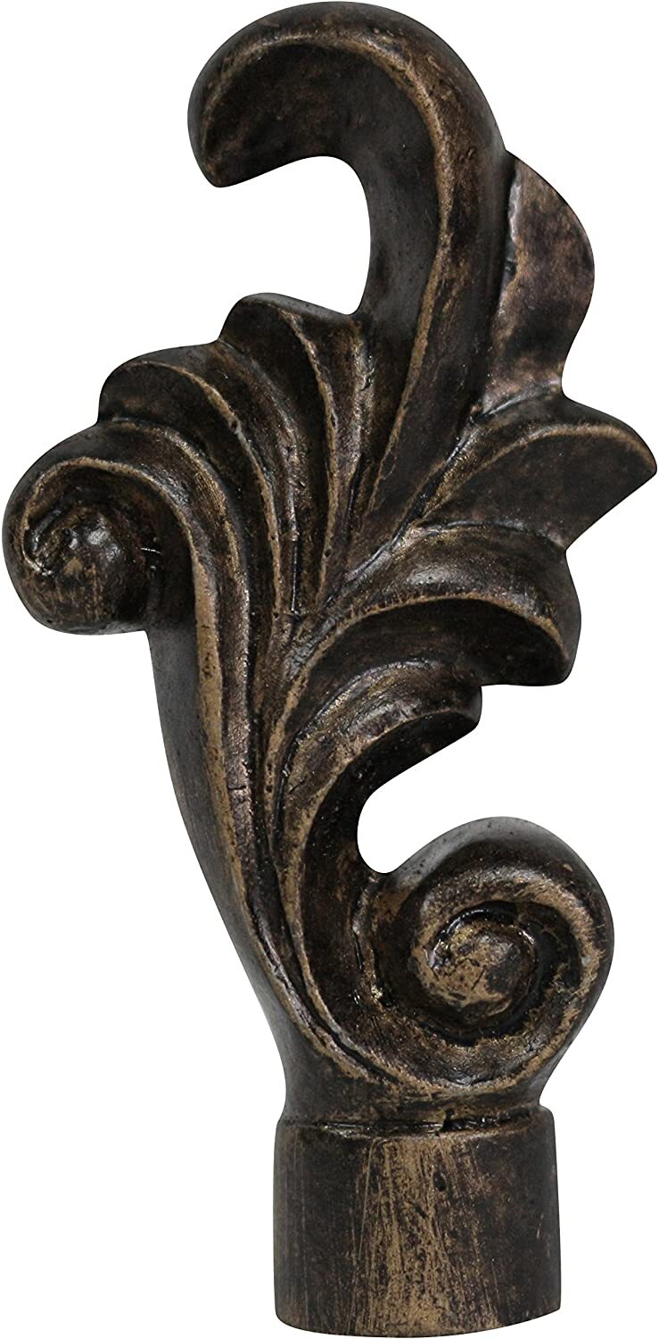 Lamp Finial-Machined Loire Lamp Finial, 3-inch Tall, Antique Bronze