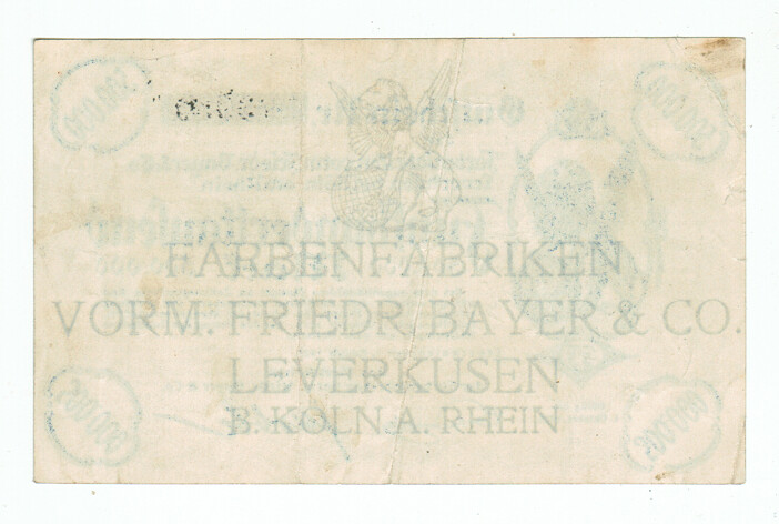 GERMANY BANKNOTE 500000 MARK LEVERKUSEN 1923