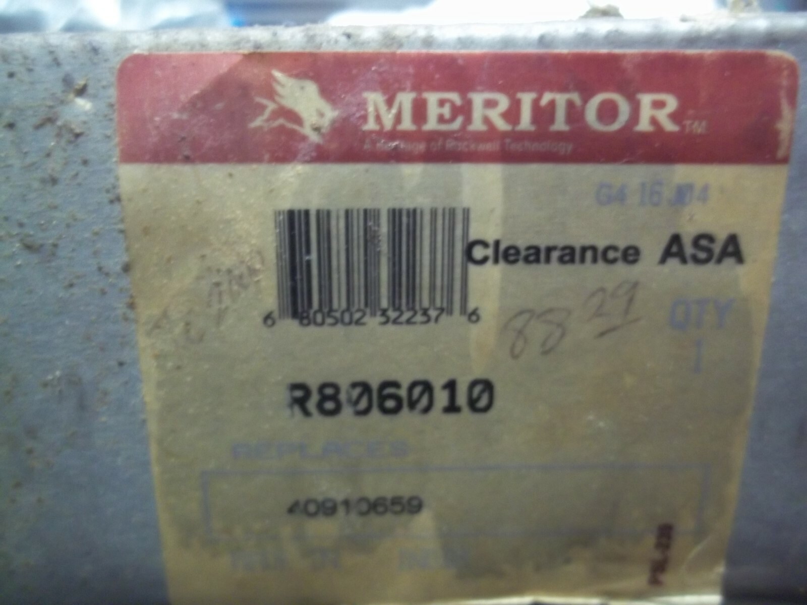 MERITOR       SLACK ADJUSTER  PART NUMBER   R806010