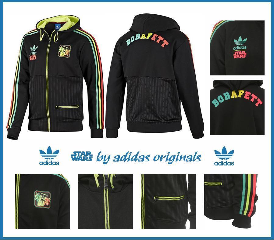 Adidas Star Wars Bobafett Jacket Rasta Hood Bob Marley Hoody Reggae V32822 M-XXL