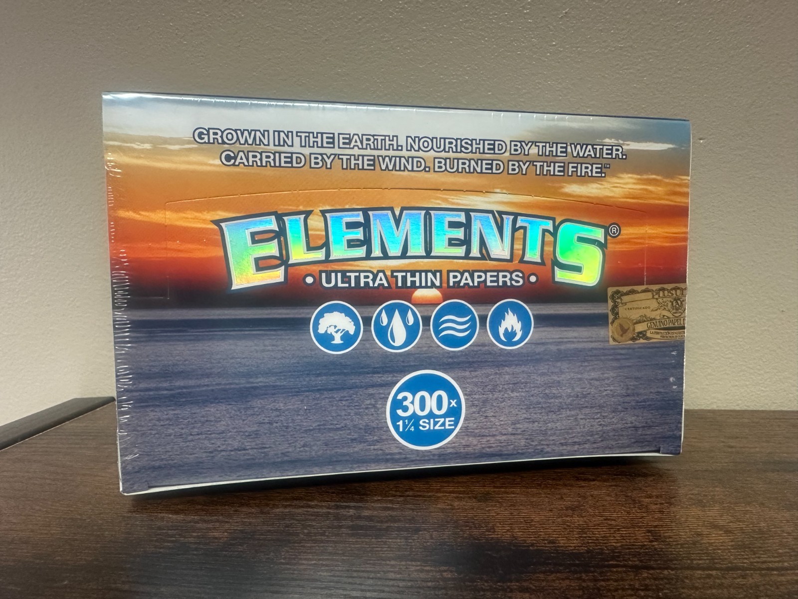 Elements 300 Ultra Thin Rice Rolling Paper-20pks Factory Sealed