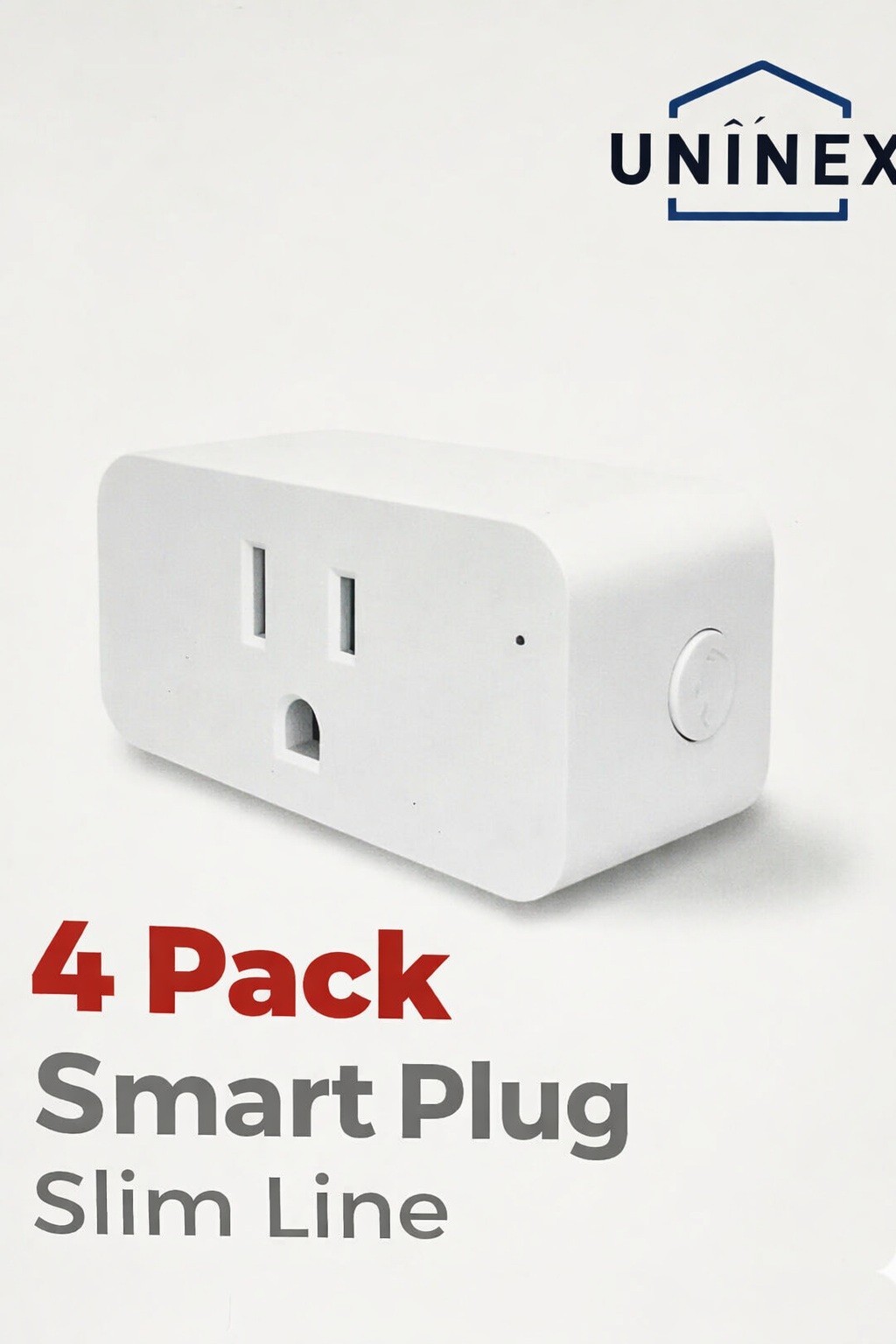 UNINEX 4-Pack  Smart Plug Slim Line