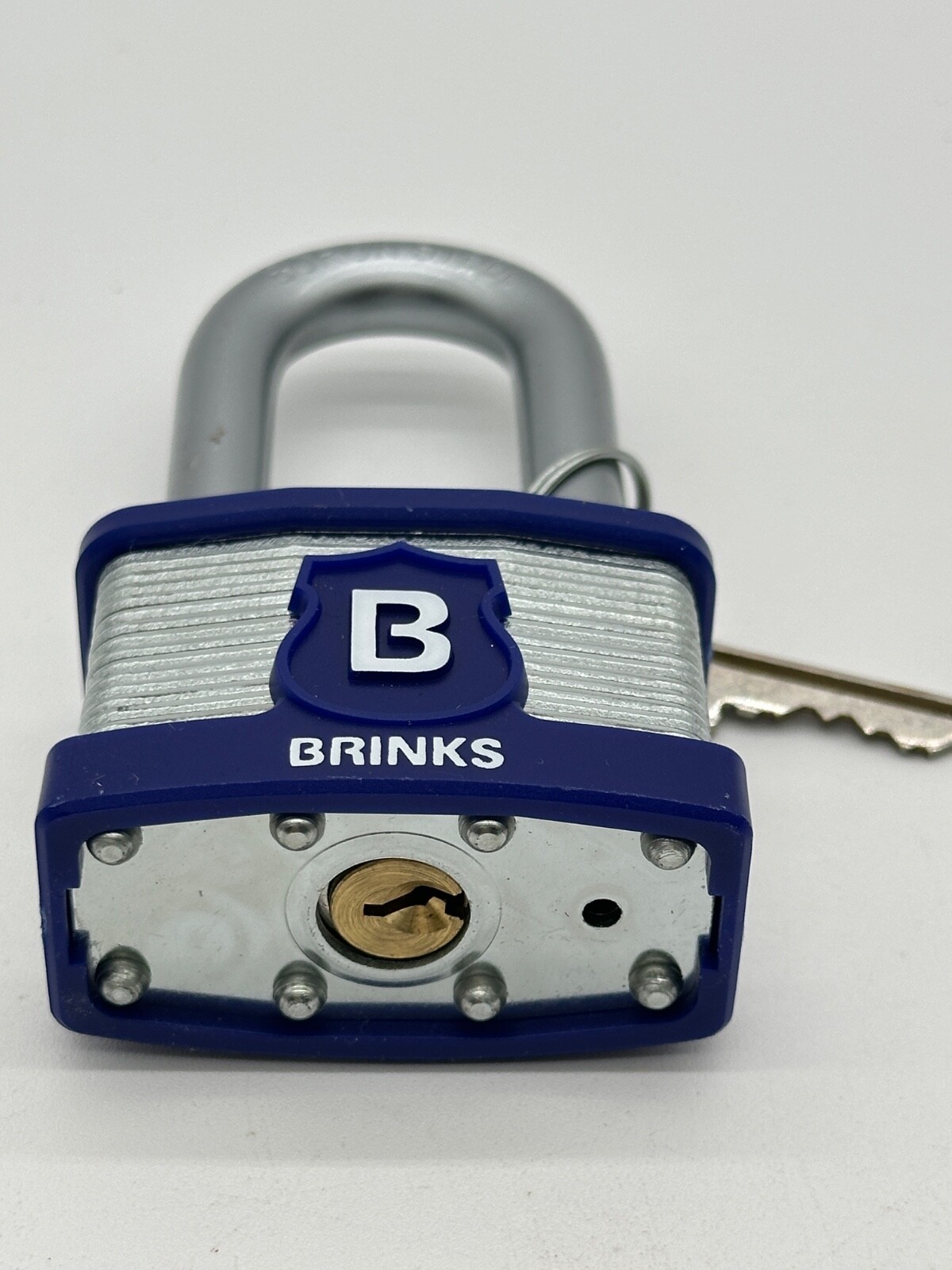 Brinks Max Security pin pick & cut resistant Laminated Steel Padlock lock & key
