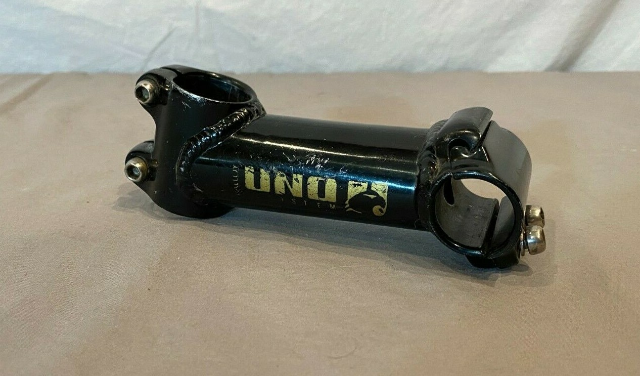 Kalloy UNO U.L. System 115mm Aluminum Steam 1-1/8" Steerer 25.4mm Clamp Black