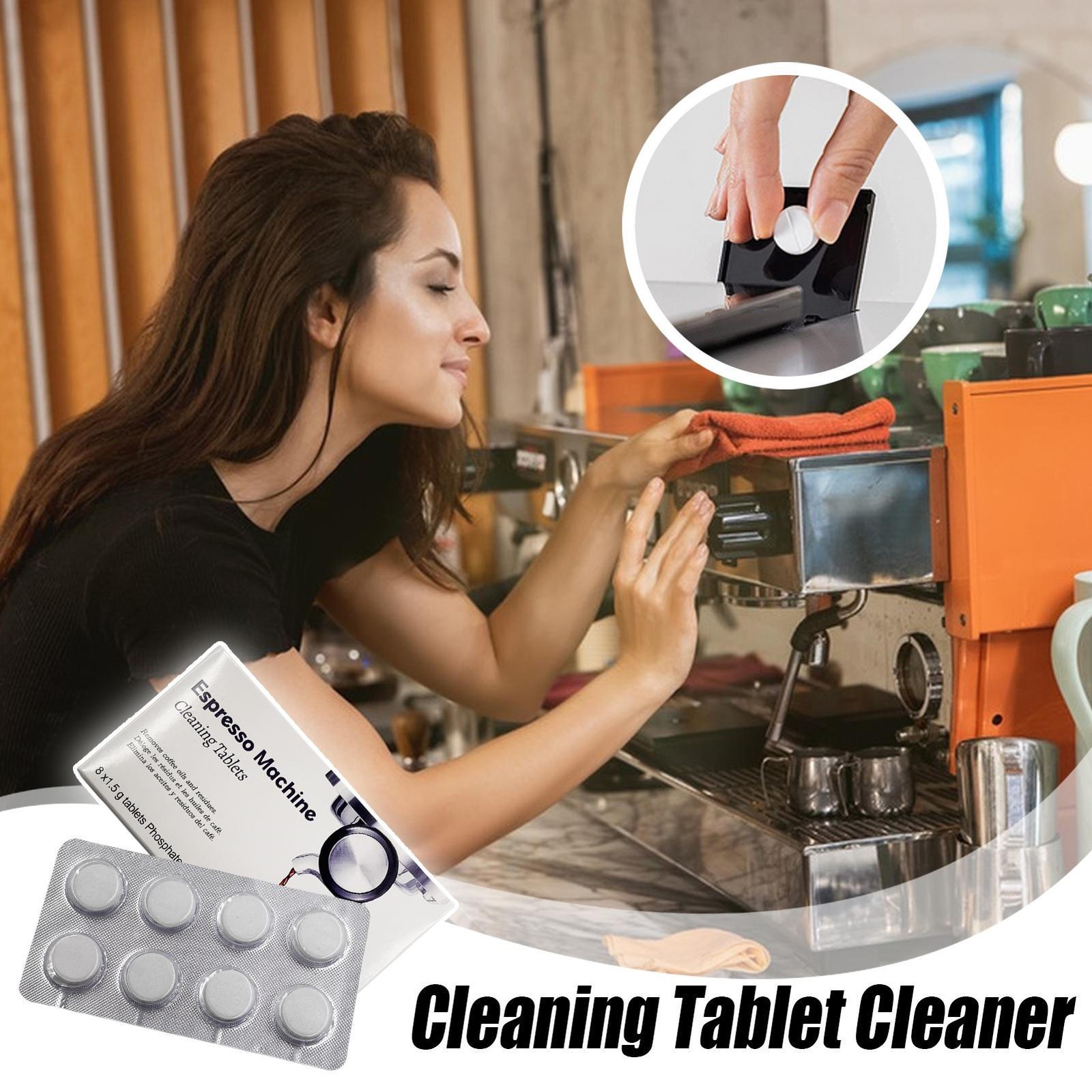 8 Pack Cleaning Tablet Cleaner Residue For BREVILLE Espresso Coffee Machine