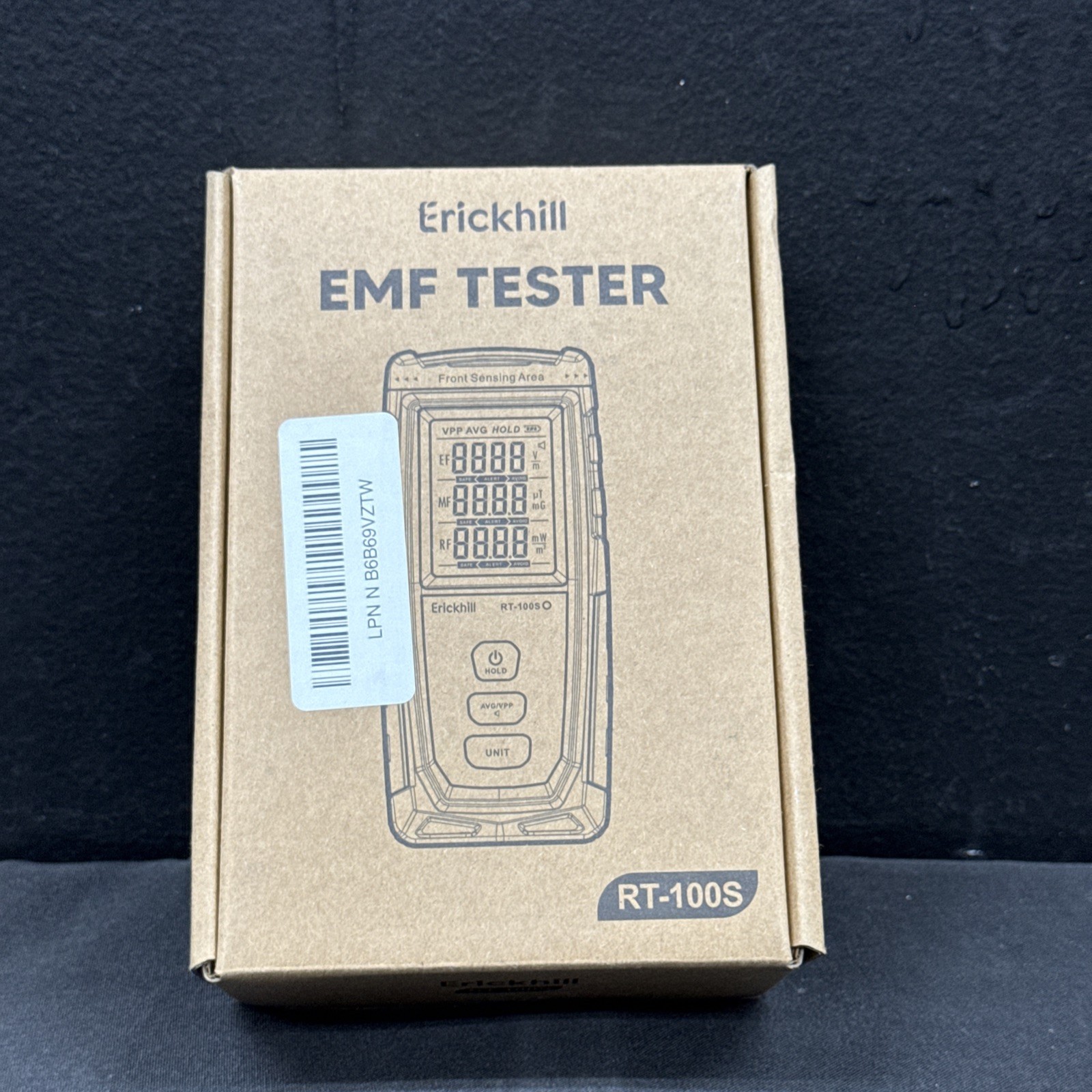 Erickhill RT-100S EMF/RF Meter Triple Axis Detector w/ USB-C Cable