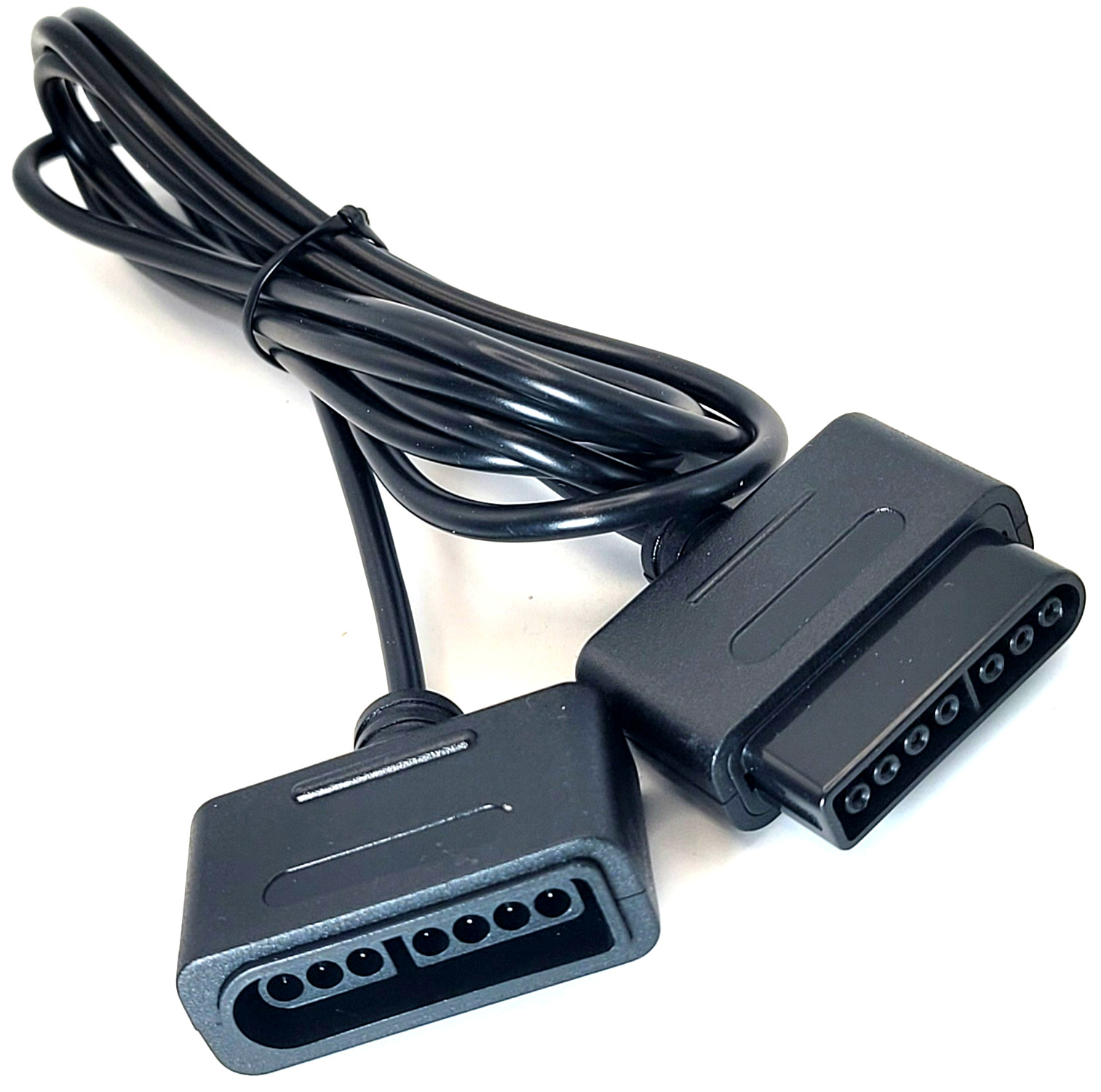 SNES / Super Nintendo Controller Extension Cable Cord (6 Feet) - Black
