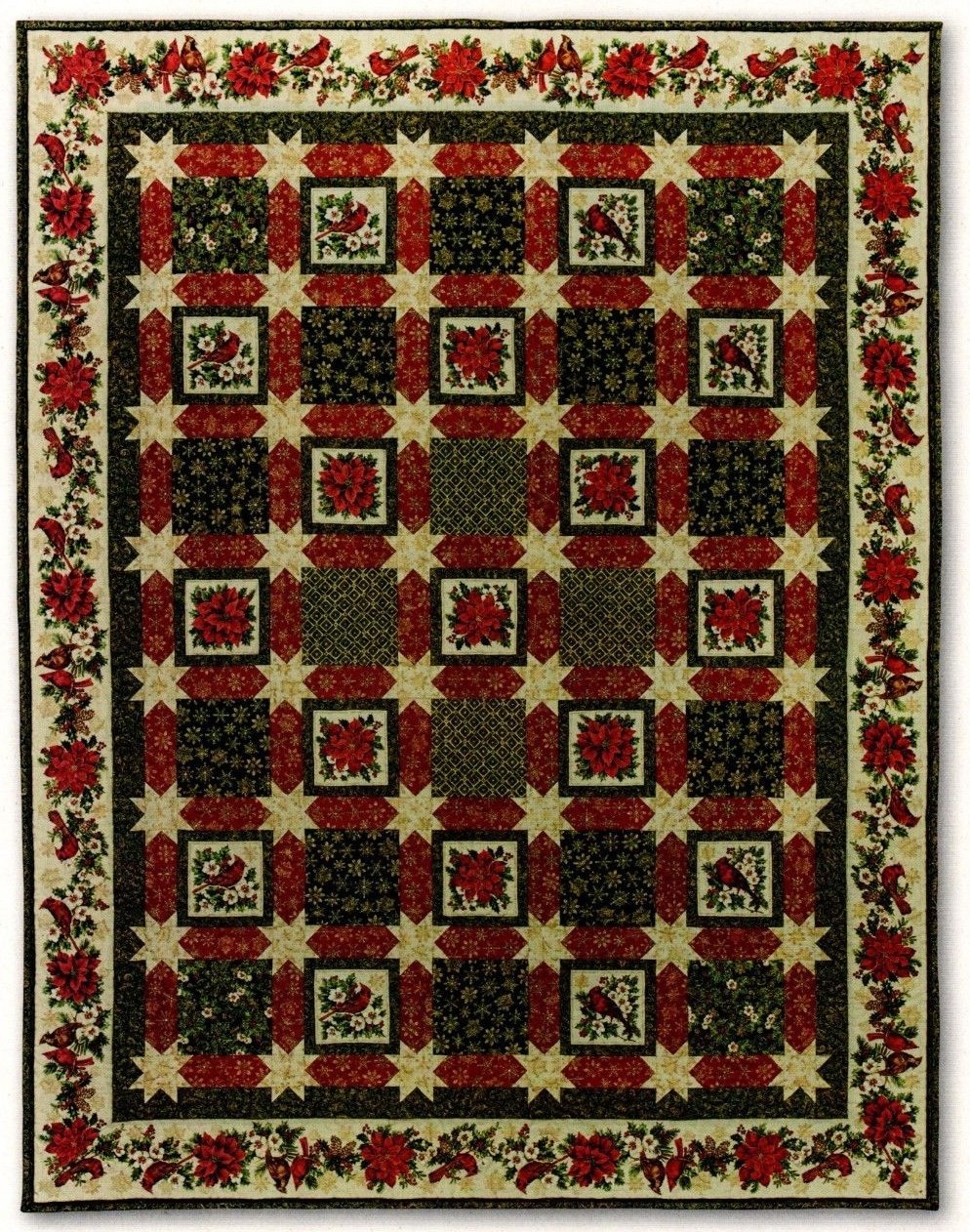 Redbird Quilt Pattern Pieced ET