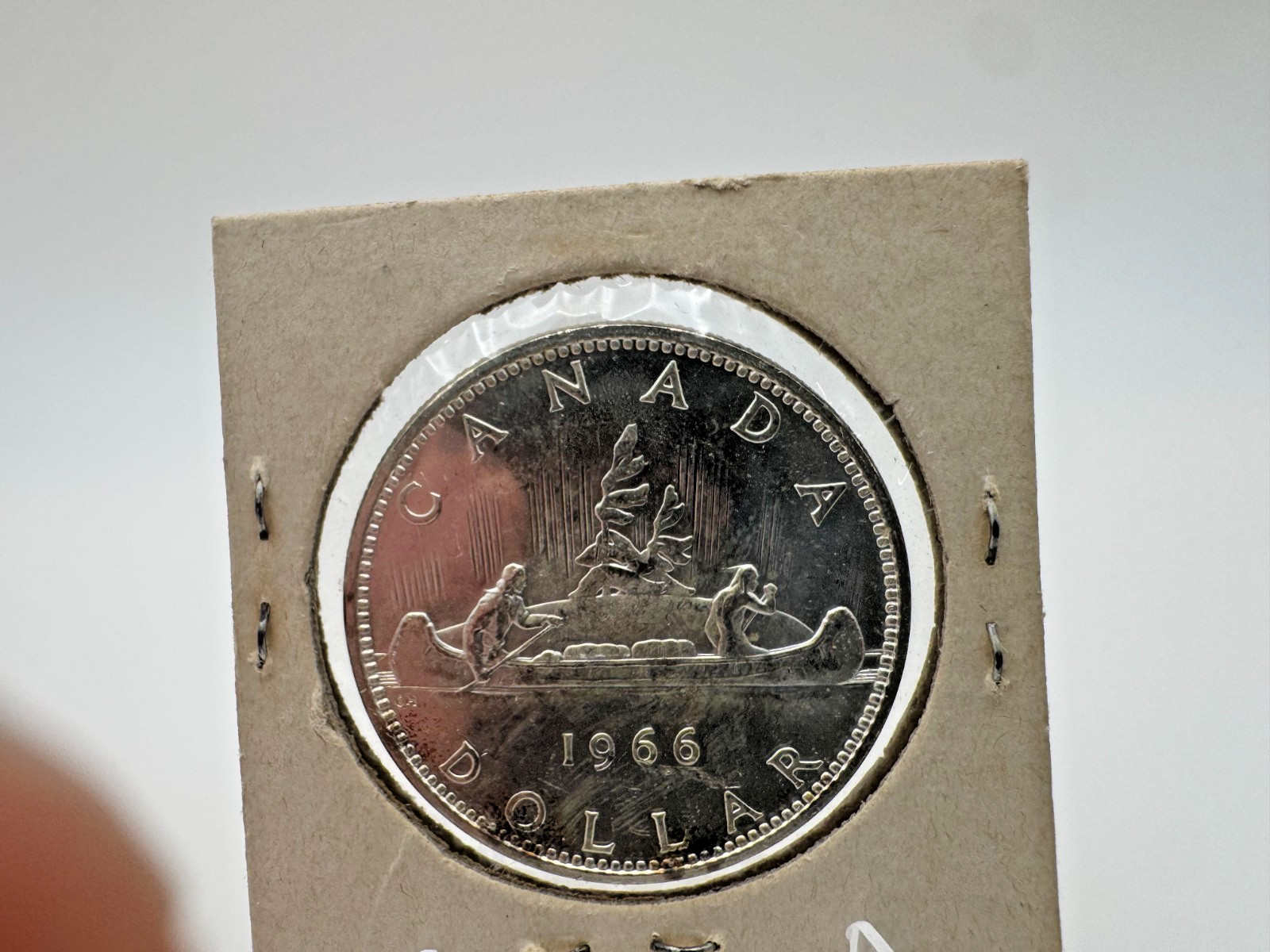 1966 Canadian Silver Dollar 80% Silver Brilliant Uncirculated Mint Bu Unc