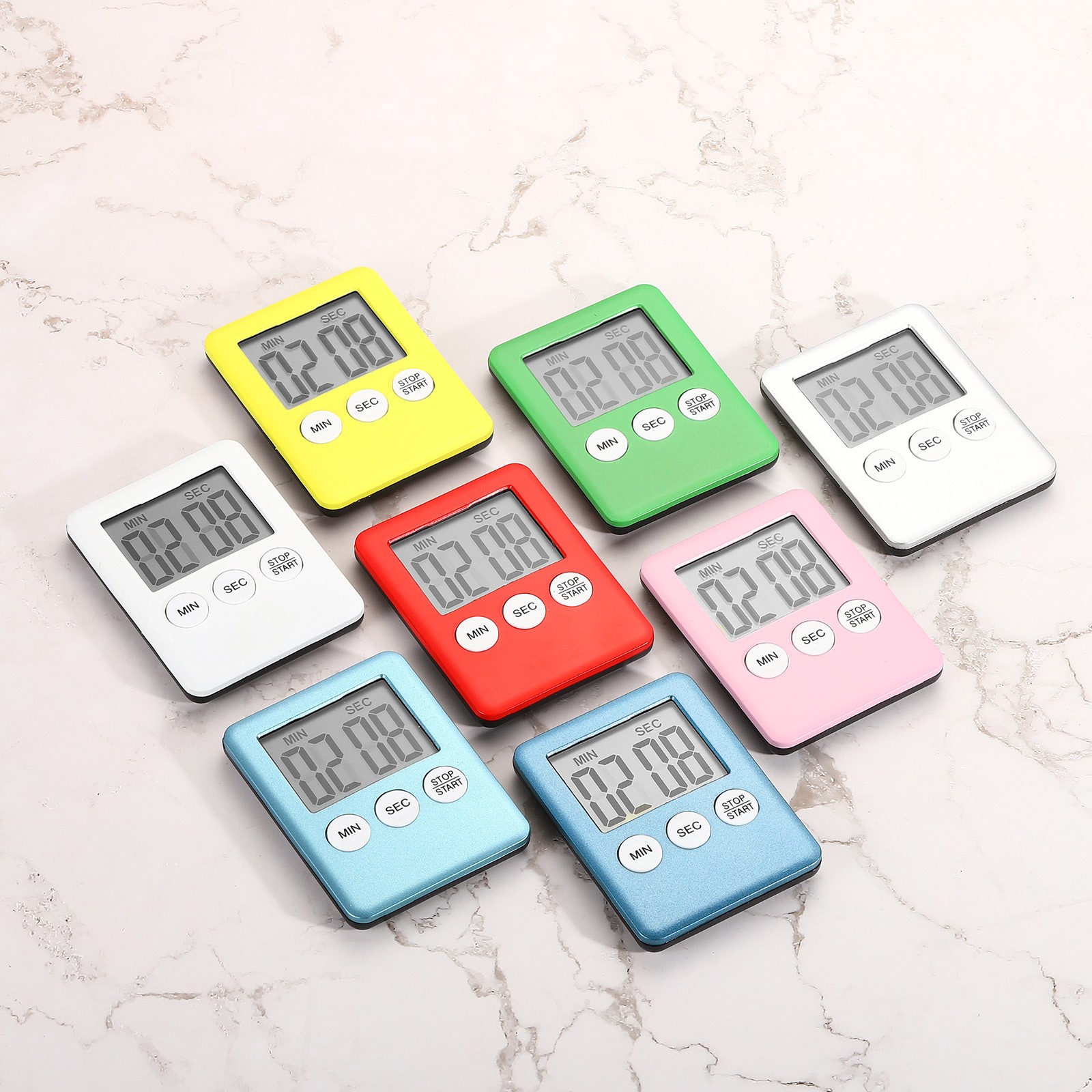 Digital Timer 1Pcs Small Count Down/UP Clock with Magnetic Kitchen Timer Yellow