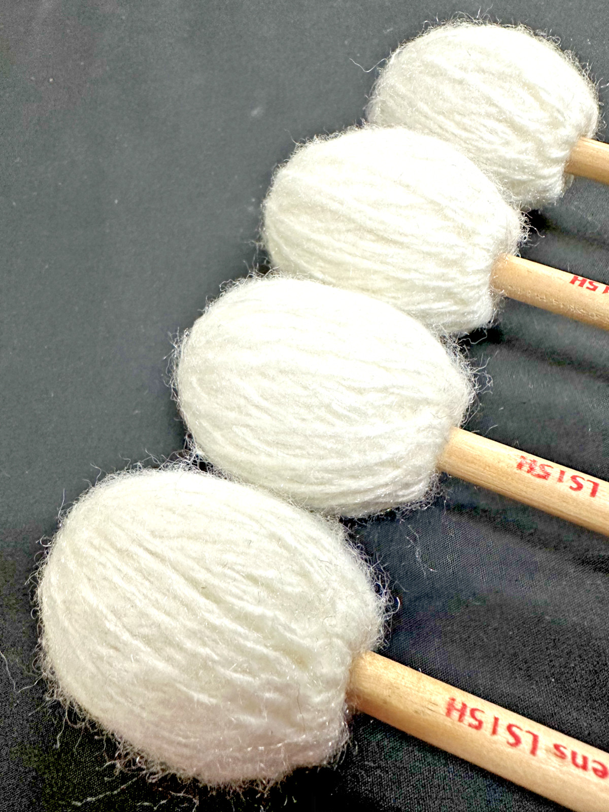 Malletech LS15H Marimba Mallets, Med-Soft to Hard, 2 Pairs/4 Mallets-NEAR MINT