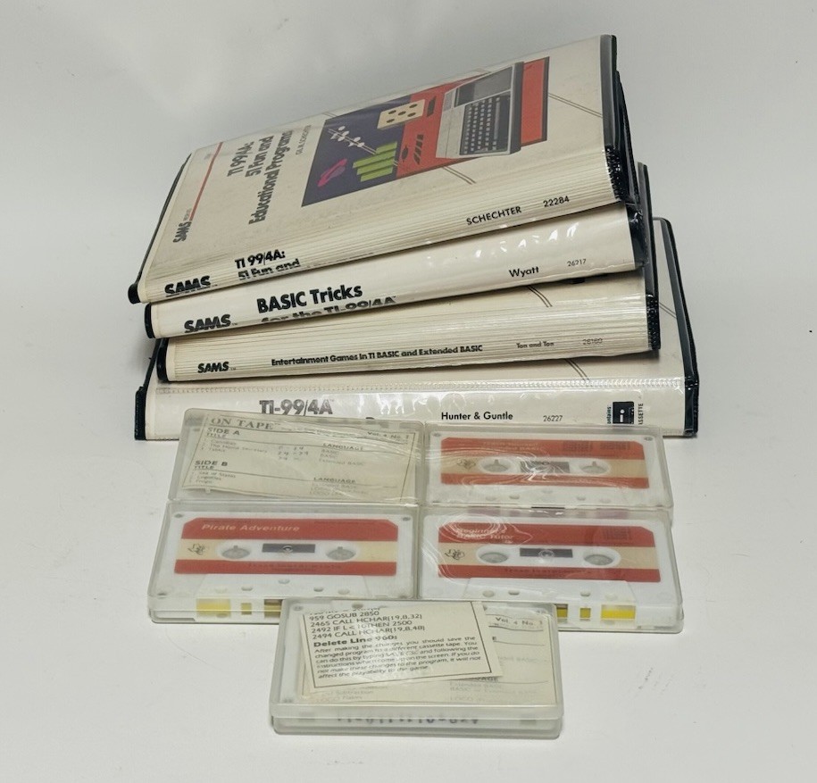 Texas Instruments TI-99 - Cassette Software - Lot of 9 - Sams Trivia Data