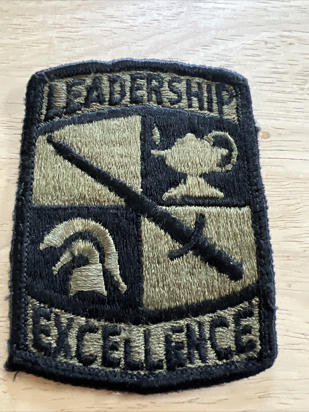 US ARMY ROTC Leadership Excellence OLIVE Green Patch OD