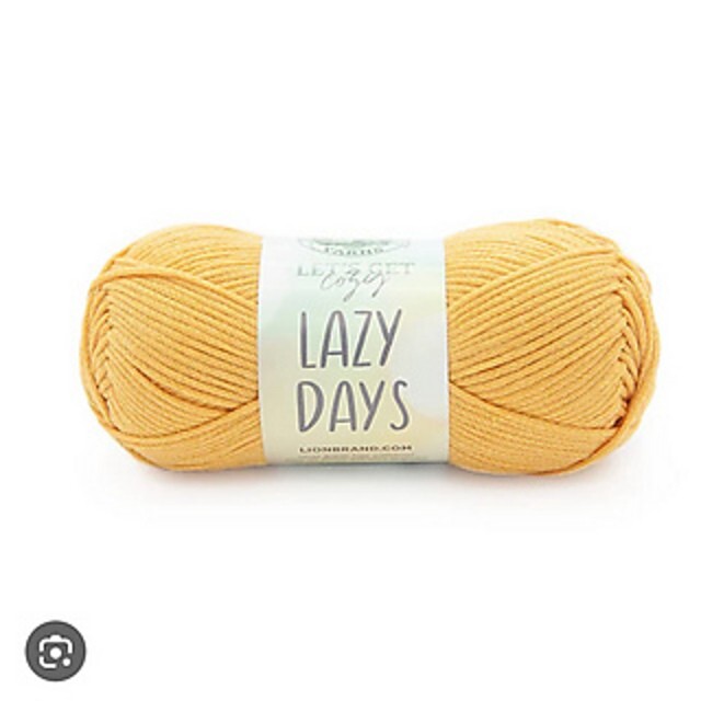 Lion Brand Yarns Let's Get Cozy Lazy Days Mango #1320 Lot 80206 17622-2021-9 NEW
