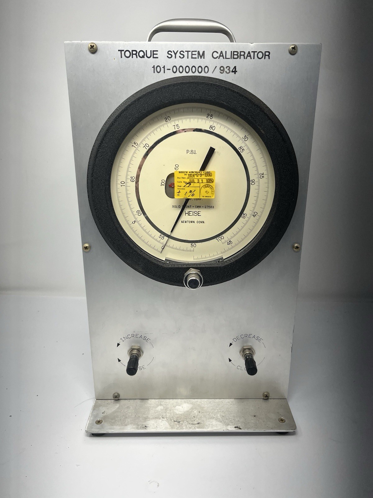 101-000000/934 TORQUE SYSTEM CALIBRATION